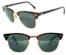 Ray Ban SONNENBRILLE BRAUN GRÜN CLUBMASTER RB 3016 W0366 51 BRILLE 0316 / 3507 comprar usado  Enviando para Brazil