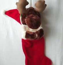 Christmas moose stocking for sale  Saint Petersburg
