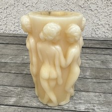 Usado, Vela figurativa INTIRA Candle Factory Lalique 'Bacchantes' 6" comprar usado  Enviando para Brazil
