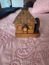 Vintage Grist Mill House Roda de Água Quebra-cabeça Japonês Yosegi Caixa Banco, usado comprar usado Vintage Grist Mill House Roda de Água Quebra-cabeça Japonês Yosegi Caixa Banco, usado comprar usado  Enviando para Brazil