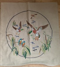 Hand embroidered cushion for sale  DOWNHAM MARKET
