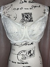 Usado, Sutiã Ajour Lingerie Sexy Malha Transparente Varanda 34F Creme Marfim comprar usado  Enviando para Brazil