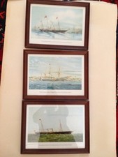 Vintage prints yachts for sale  BOOTLE