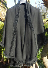 Schwarzer poncho cape gebraucht kaufen  Düsseldorf