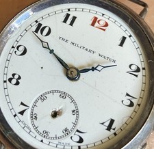Silver trench watch for sale  CRANBROOK