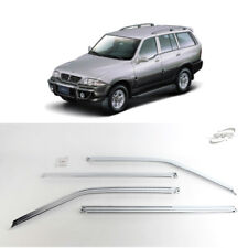 Usado, Viseira de ventilação de janela cromada protetor de chuva 4P K656 para esportes Ssangyong Musso / Musso comprar usado  Enviando para Brazil