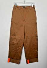Pantalón Zara The Sergeant Chino Carpintero Utilitario Caqui Contraste Para Mujer 4, usado segunda mano  Embacar hacia Mexico