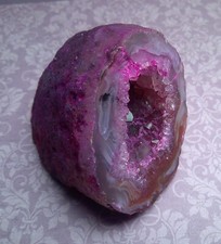Pink agate crystal for sale  SETTLE