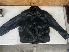 Jaqueta Byrnes Baker Masculina XL Preta Moto Couro Bombardeiro com Patch Harley, usado comprar usado  Enviando para Brazil