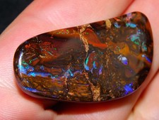Używany, Ładnie wycięta / polerowana kabina Koroit Opal Freeform 80,8cts Niebieski / Zielony Ognie Queensland na sprzedaż  Wysyłka do Poland