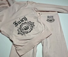Calça de treino vintage JUICY COUTURE Y2K rosa strass jaqueta pequena EUA comprar usado  Enviando para Brazil
