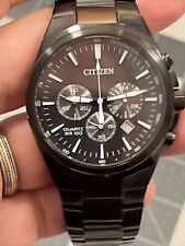 Relógio masculino cronógrafo All Black Citizen WR-100 GN-4-S 0520-S114268 nova bateria comprar usado  Enviando para Brazil