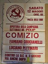 Manifesto pdup partito usato  Viterbo