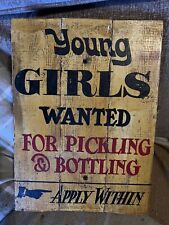 Vintage wooden sign for sale  BIRMINGHAM