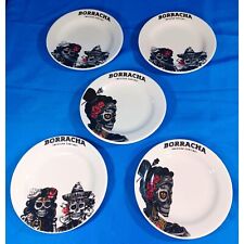 5 pratos de sobremesa de salada Borracha Cantina mexicana 7,5 esqueleto Dia dos Mortos, usado comprar usado  Enviando para Brazil