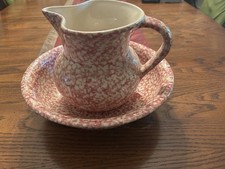 Roseville spongeware pitcher for sale  Youngstown