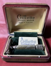 Vintage gillette safety d'occasion  Expédié en Belgium