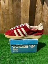 VINTAGE Adidas GAZELLE ROT 80s casuals OG VERMELHO 1976 FEITO NA IUGOSLÁVIA REINO UNIDO 7 comprar usado  Enviando para Brazil