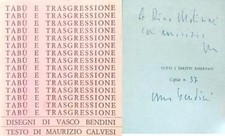 Tabu trasgressione bendini usato  Italia