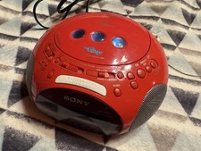 Rádio-relógio/CD player Sony ICF-CD831 PSYC (vermelho) testado comprar usado  Enviando para Brazil