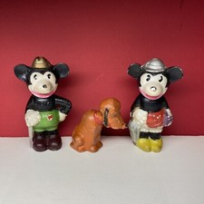 3 bonecas bisque de cerâmica antigas dos anos 1930 Walt Disney Mickey Mouse Minnie Pluto Japão, usado comprar usado  Enviando para Brazil