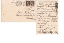 Storia postale cartolina usato  Roma