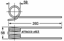 Dente ranghinatore ama usato  Italia