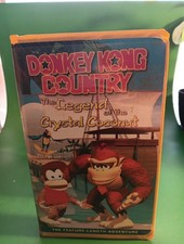 Donkey Kong Country Legend of The Crystal Coconut Clamshell VHS Tape. comprar usado  Enviando para Brazil