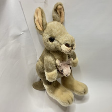 Brinquedo de pelúcia Kangaroo Mom Baby Joey Austrália animal 14" macio comprar usado  Enviando para Brazil