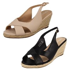 Mujer Savannah Medio Alpargatas Tacón Cuña Informal Corte Ancho Sandalias F2R313 comprar usado  Enviando para Brazil