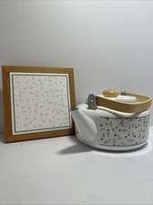 Chaleira de chá 2Qt com rebite de azulejo - Porcelana esmalte em aço - Clássica e durável comprar usado  Enviando para Brazil