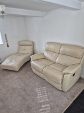 Cream chaise lounge for sale  SHEFFIELD