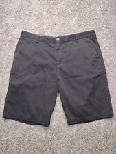 Bermuda masculina Billabong tamanho 38 preta escura cáqui comprimento casual golfe preppy, usado comprar usado  Enviando para Brazil