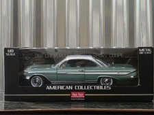 SunStar 1961 Chevy Impala Sport Coupe carro fundido escala 1:18 2105 mandril verde comprar usado  Enviando para Brazil