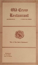 Menükarte restaurant crow gebraucht kaufen  Berlin