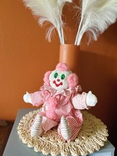 Boneca de pelúcia vintage PIER 1 IMPORTADA palhaço de pelúcia rosa 10" macia kitschy comprar usado  Enviando para Brazil