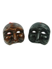 Maschera pulcinella terracotta usato  Napoli