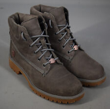 Botas de tornozelo femininas Timberland couro nobuck cinza com cadarço tamanho UK 4, EU 37. comprar usado  Enviando para Brazil