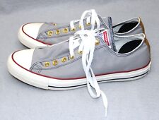 Converse Chuck Taylor All Star parte superior baixa cinza masculino 10 feminino 12 design personalizado comprar usado  Enviando para Brazil