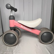 Bicicleta de equilíbrio BEKILOLE brinquedos para crianças princesa 4 rodas rosa comprar usado  Enviando para Brazil