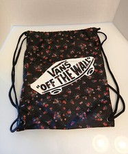 Mochila VANS Off The Wall Cinch Sack rosa e preta bolsa floral comprar usado  Enviando para Brazil