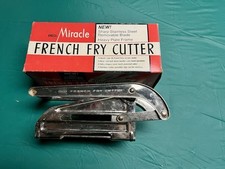Cortador de fritadeira vintage Ekco Miracle cabo preto aço inoxidável #T-5 com caixa. comprar usado  Enviando para Brazil