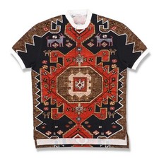 Polo Givenchy com estampa de tapete persa colarinho contrastante tamanho grande | Tamanho G FW15 RRP $1080, usado comprar usado  Enviando para Brazil