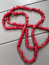 Vintage red necklace for sale  HARTLEPOOL
