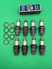Velas de ignição antigas vintage Ford cabeça chata chapéu bronze 8 Champion 7 comprar usado  Enviando para Brazil