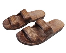Sandálias jandals havaianas de borracha marrom imperial havaiana Jesus para homens e mulheres comprar usado  Enviando para Brazil