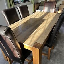 Travertine oak dining for sale  HUNTINGDON