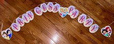 BANNER CARTA FESTA PRINCESA DISNEY Tiana Rapunzel Ariel comprar usado  Enviando para Brazil