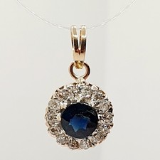 9ct sapphire diamond for sale  BIRMINGHAM