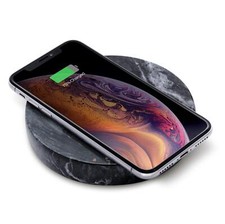 Usado, Carregador de alta potência ~ Pedra de carregamento sem fio para smartphone, preto mármore comprar usado  Enviando para Brazil